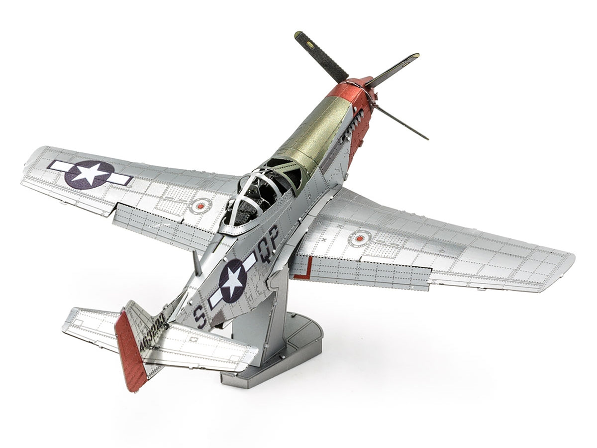 Model Kit North American P-51D Mustang Fighter Aircraft 'Sweet Arlene' United States Army Air Forces (Challenging Difficulty) Steel Model by Metal Earth