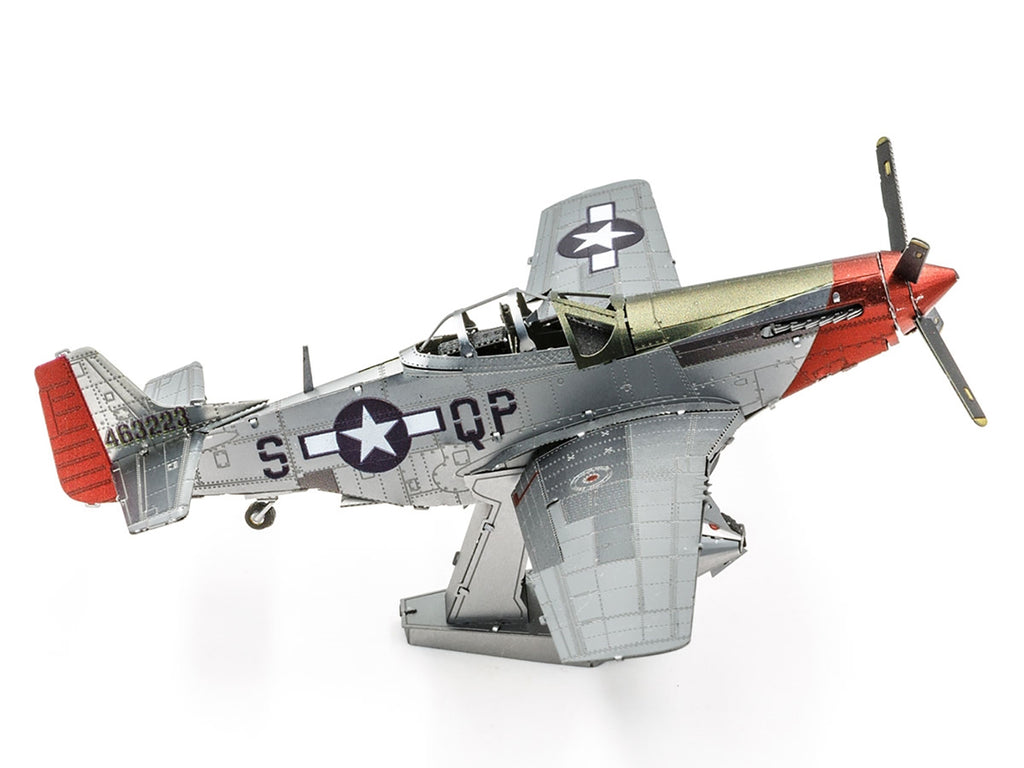 Model Kit North American P-51D Mustang Fighter Aircraft 'Sweet Arlene' United States Army Air Forces (Challenging Difficulty) Steel Model by Metal Earth