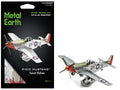 Model Kit North American P-51D Mustang Fighter Aircraft 'Sweet Arlene' United States Army Air Forces (Challenging Difficulty) Steel Model by Metal Earth
