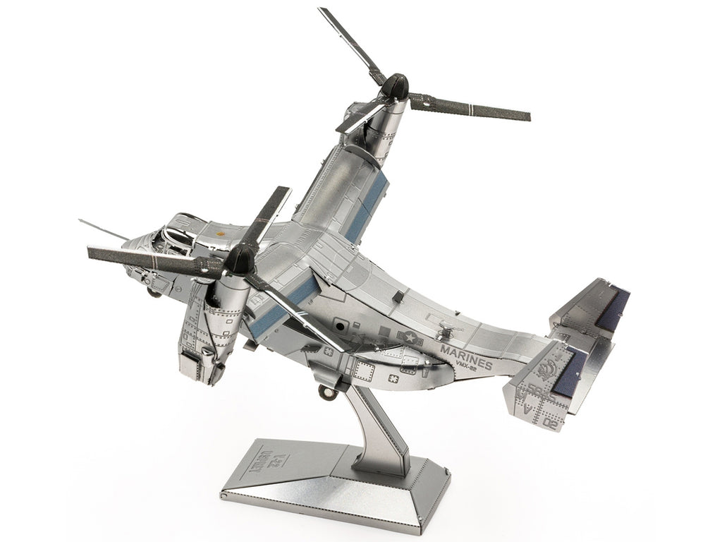 Model Kit Bell Boeing V-22 Osprey Aircraft 'United States Military' (Challenging Difficulty) Steel Model by Metal Earth