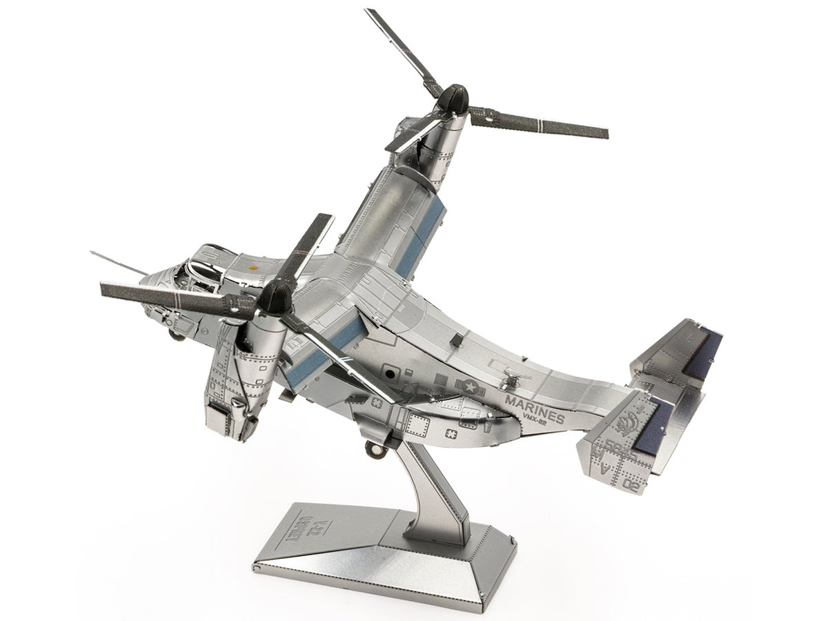 Model Kit Bell Boeing V-22 Osprey Aircraft 'United States Military' (Challenging Difficulty) Steel Model by Metal Earth