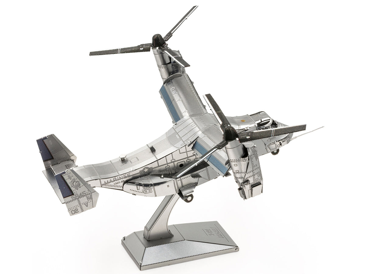 Model Kit Bell Boeing V-22 Osprey Aircraft 'United States Military' (Challenging Difficulty) Steel Model by Metal Earth