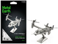 Model Kit Bell Boeing V-22 Osprey Aircraft 'United States Military' (Challenging Difficulty) Steel Model by Metal Earth