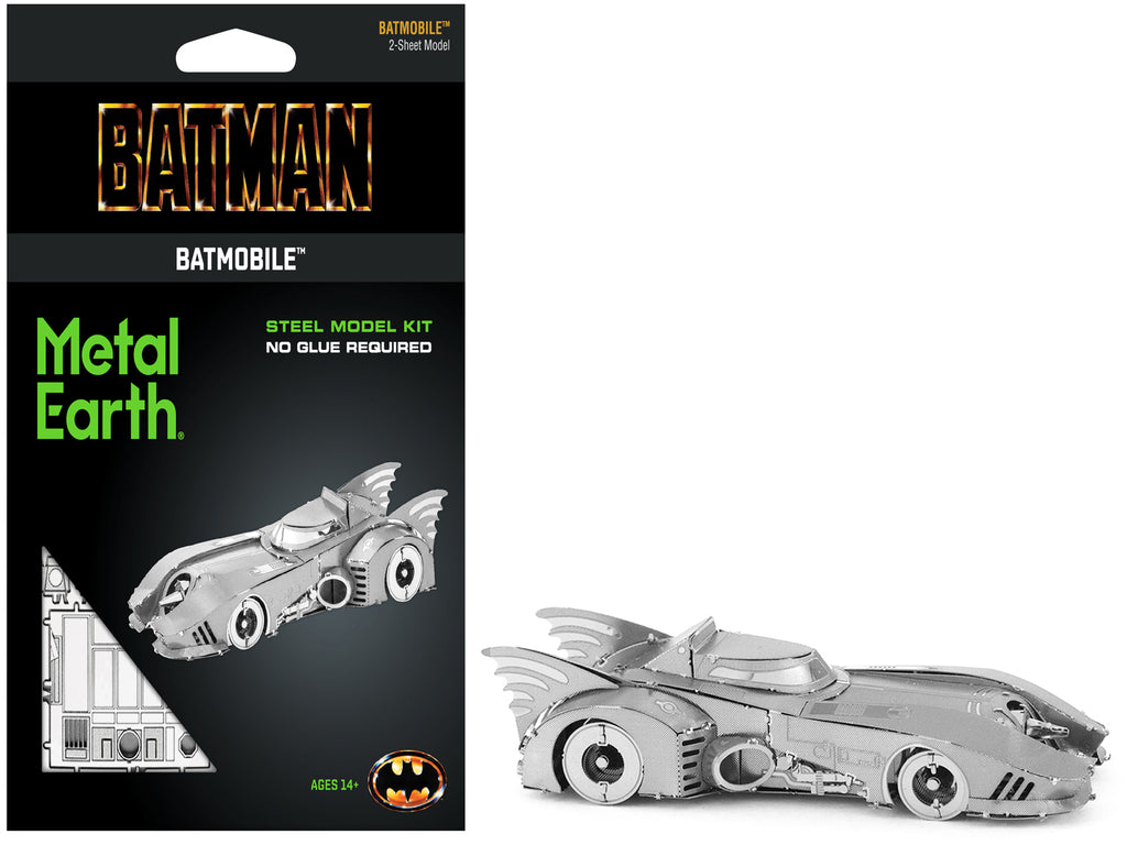 Model Kit 1989 Batmobile 'Batman' (1989) Movie (Challenging Difficulty) Steel Model by Metal Earth