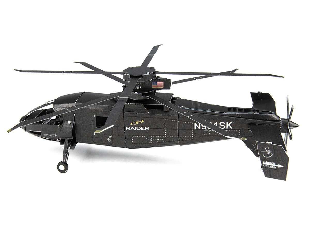 Model Kit Sikorsky S-97 Raider Attack Helicopter 'United States Army' (Challenging Difficulty) Steel Model by Metal Earth