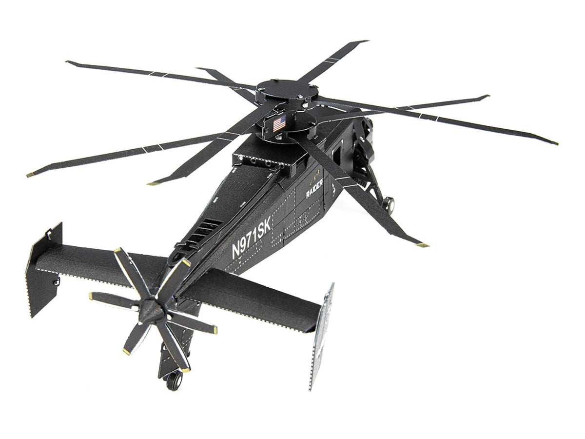 Model Kit Sikorsky S-97 Raider Attack Helicopter 'United States Army' (Challenging Difficulty) Steel Model by Metal Earth