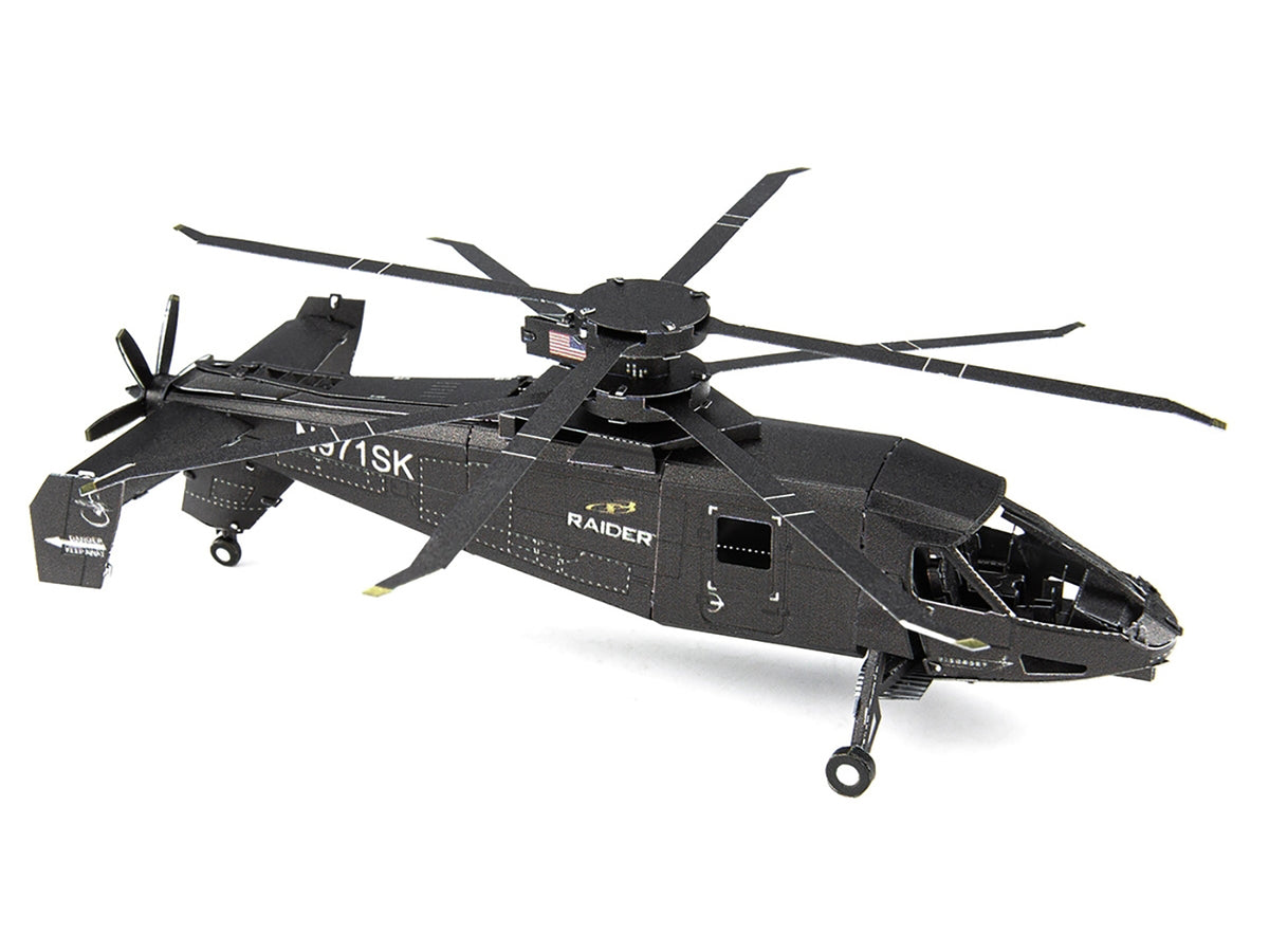 Model Kit Sikorsky S-97 Raider Attack Helicopter 'United States Army' (Challenging Difficulty) Steel Model by Metal Earth