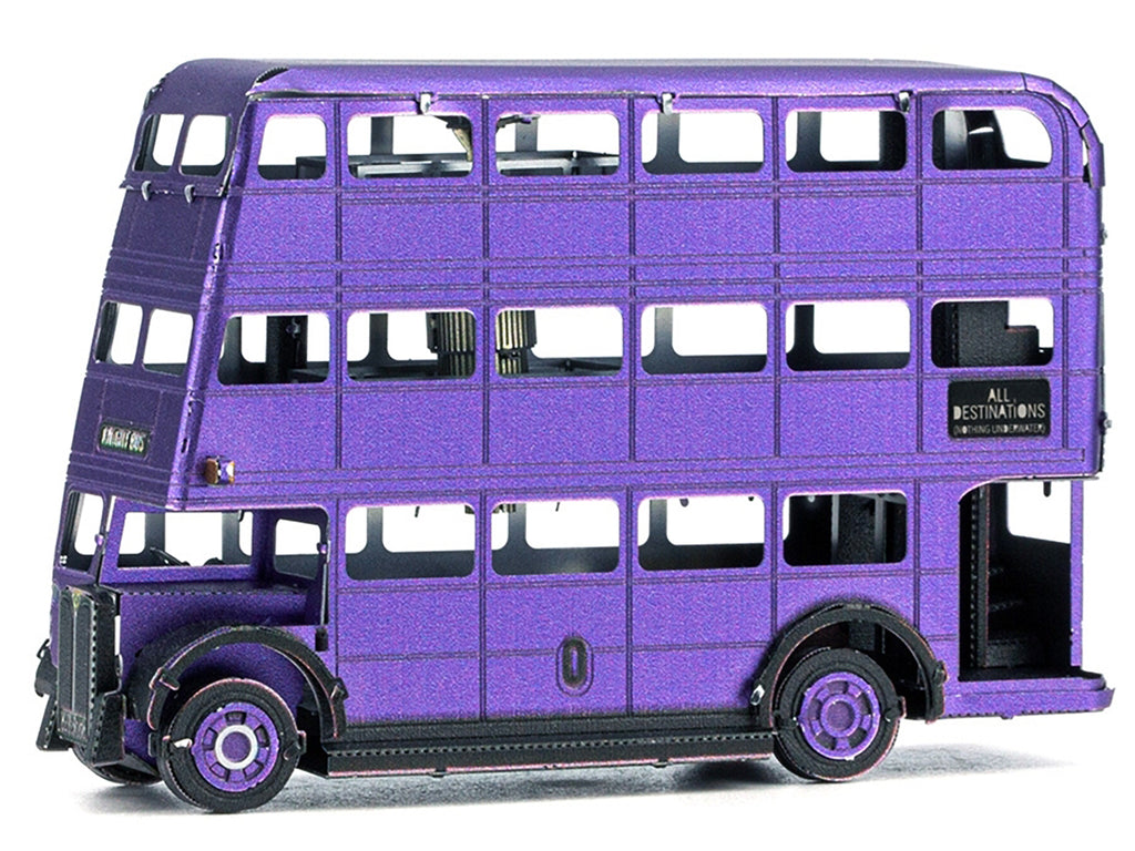 Model Kit Knight Bus Purple 'Harry Potter and the Prisoner of Azkaban' (2004) Movie (Moderate Difficulty) Steel Model by Metal Earth