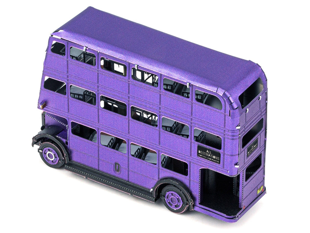 Model Kit Knight Bus Purple 'Harry Potter and the Prisoner of Azkaban' (2004) Movie (Moderate Difficulty) Steel Model by Metal Earth