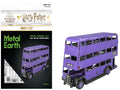 Model Kit Knight Bus Purple 'Harry Potter and the Prisoner of Azkaban' (2004) Movie (Moderate Difficulty) Steel Model by Metal Earth
