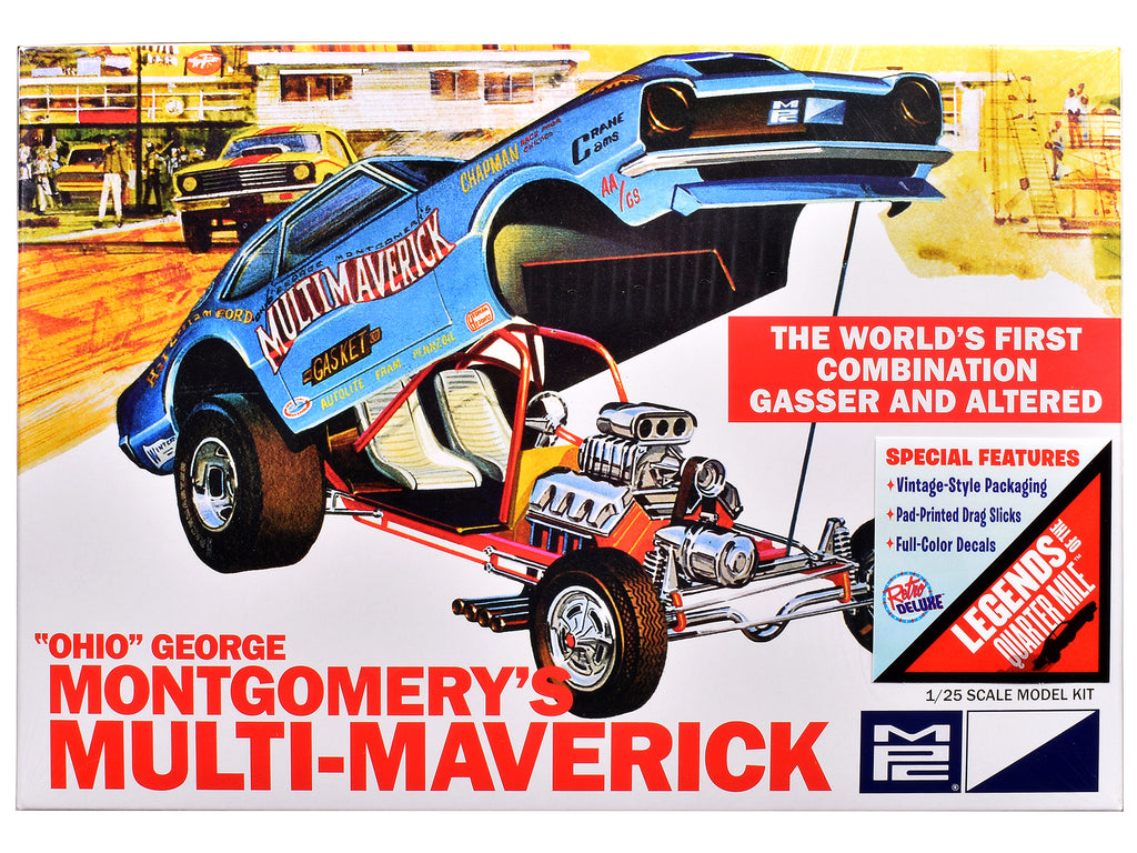Skill 2 Model Kit 'Ohio' George Montgomery's Multi Maverick Funny Car 1/25 Scale Model by MPC