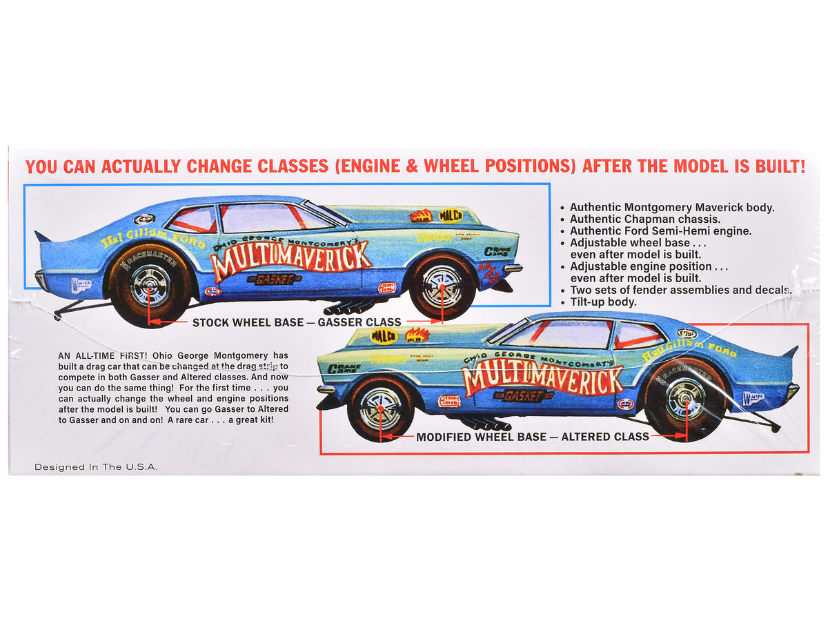 Skill 2 Model Kit 'Ohio' George Montgomery's Multi Maverick Funny Car 1/25 Scale Model by MPC
