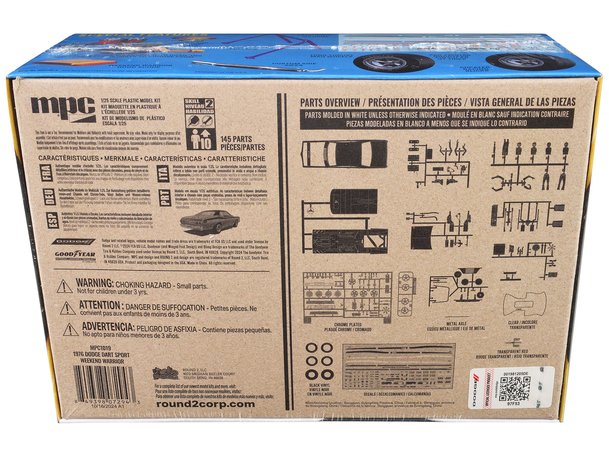 Skill 2 Model Kit 1976 Dodge Dart Sport 'Weekend Warrior' 1/25 Scale Model by MPC