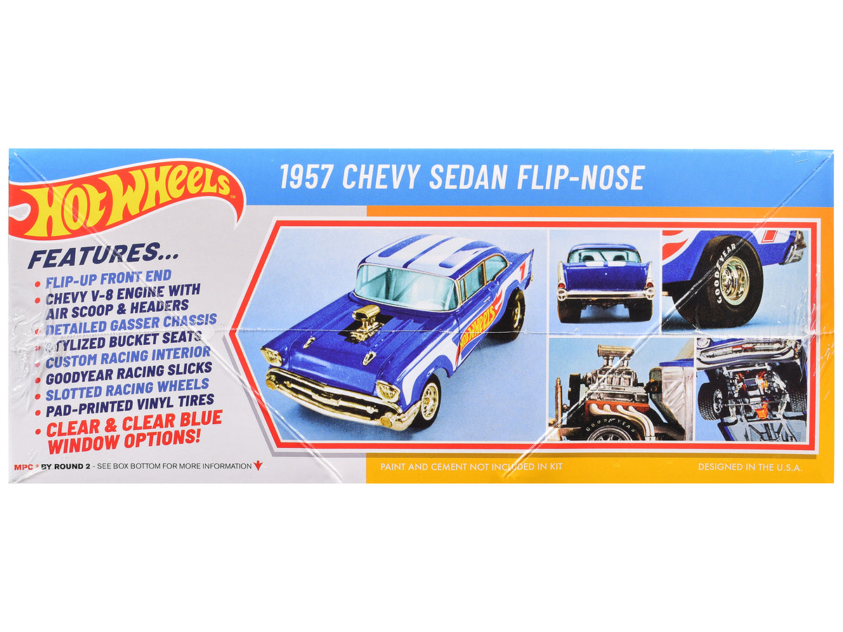 Skill 2 Model Kit 1957 Chevrolet Sedan Flip-Nose 'Hot Wheels' 1/25 Scale Model by MPC