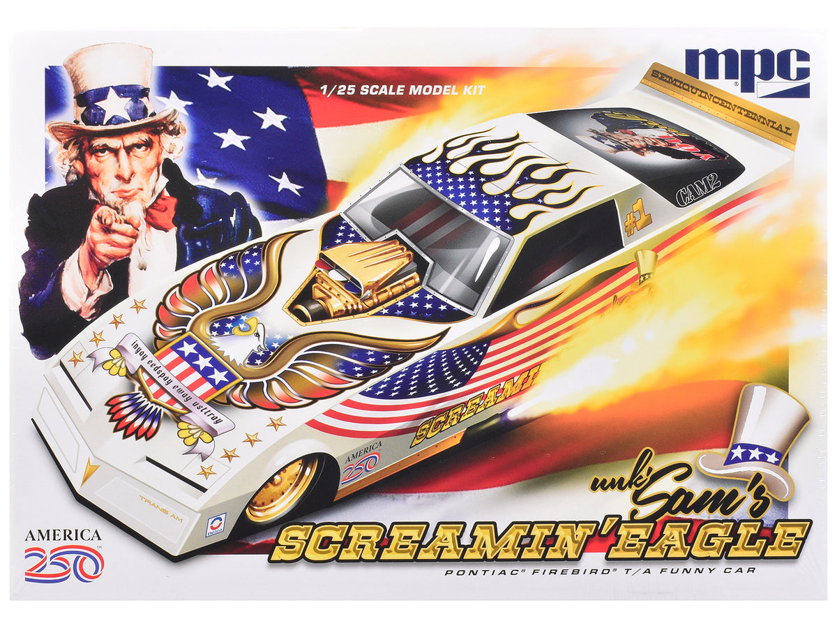 Skill 2 Model Kit Pontiac Firebird Funny Car 'Unk' Sam's Screaming Eagle' 1/25 Scale Model by MPC