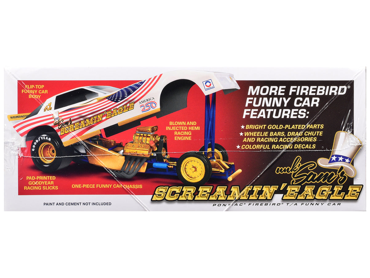 Skill 2 Model Kit Pontiac Firebird Funny Car 'Unk' Sam's Screaming Eagle' 1/25 Scale Model by MPC