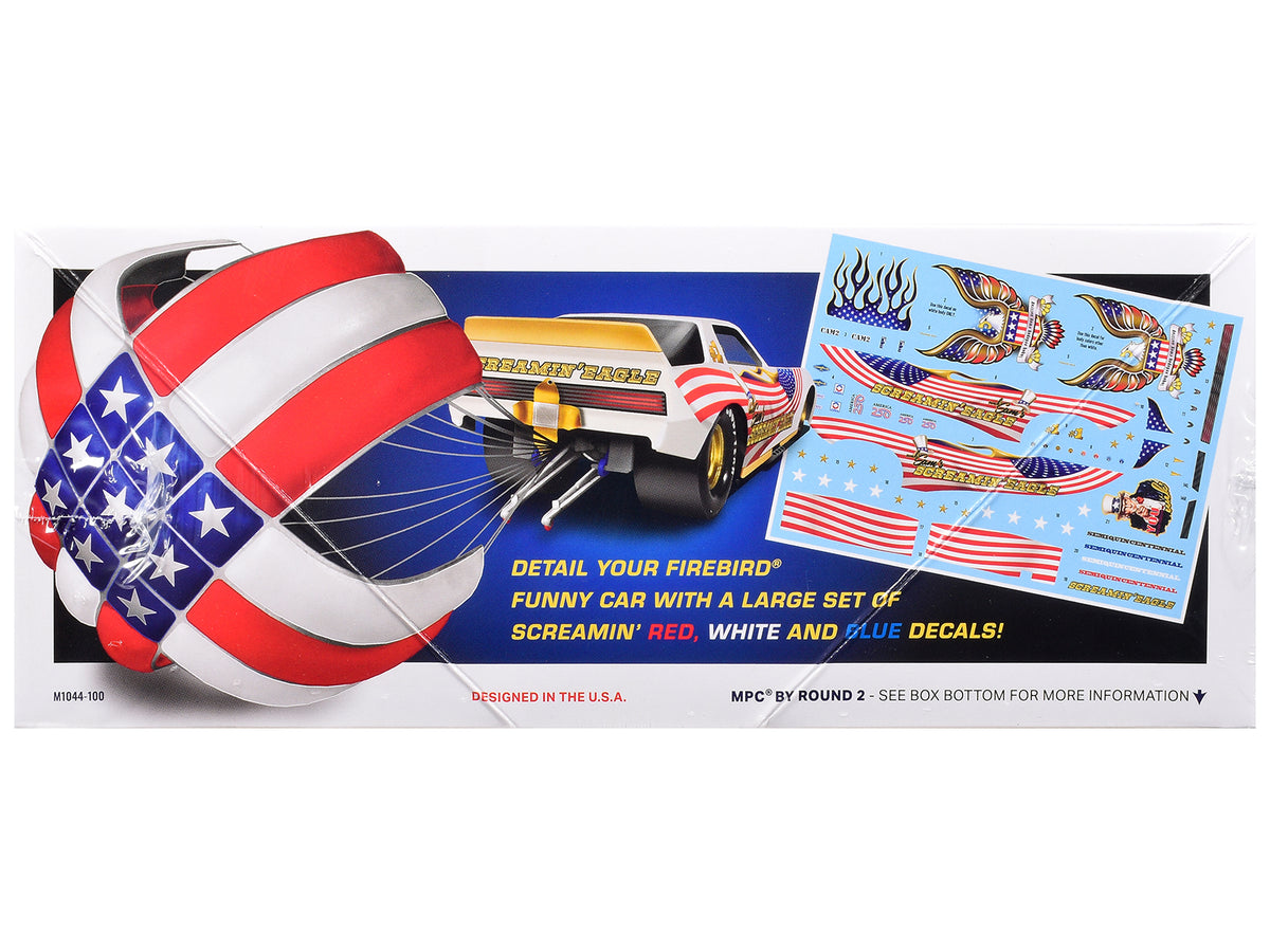Skill 2 Model Kit Pontiac Firebird Funny Car 'Unk' Sam's Screaming Eagle' 1/25 Scale Model by MPC