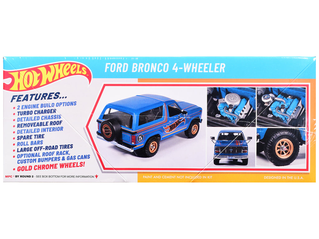 Skill 2 Model Kit Ford Bronco 4-Wheeler 'Hot Wheels' 1/25 Plastic Model by MPC