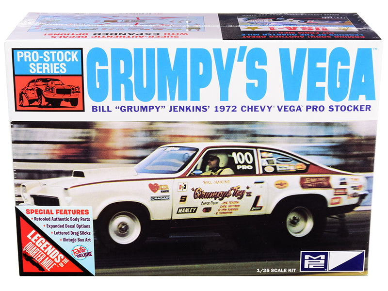 Skill 2 Model Kit 1972 Chevrolet Vega Pro Stock Bill 'Grumpy' Jenkins' 'Legends of the Quarter Mile' 1/25 Scale Model by MPC