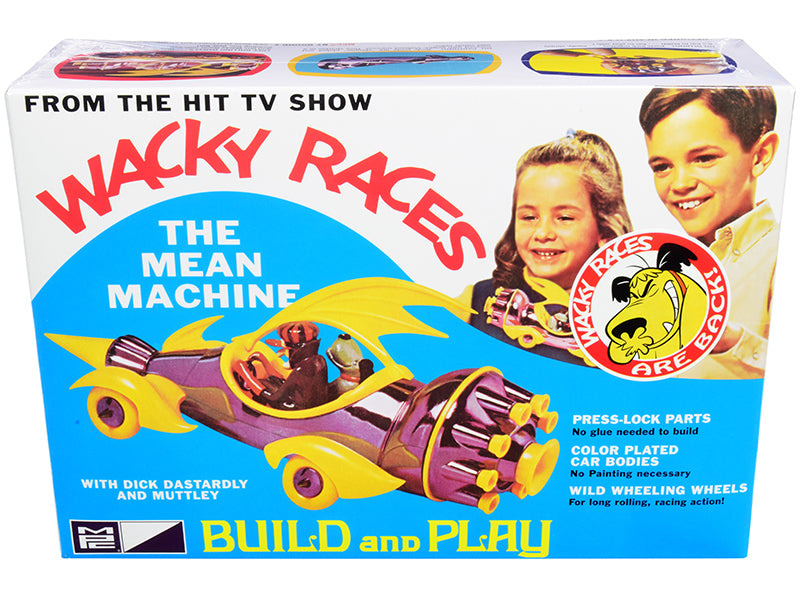Skill 2 Snap Model Kit The Mean Machine with Dick Dastardly and Muttley Figurines 'Wacky Races' (1968) TV Series 1/25 Scale Model by MPC
