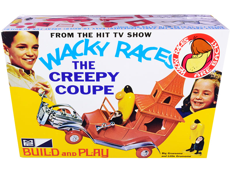 Skill 2 Snap Model Kit The Creepy Coupe with Big Gruesome and Little Gruesome Figurines 'Wacky Races' (1968) TV Series 1/25 Scale Model by MPC