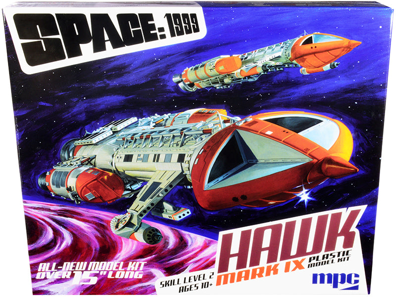 Skill 2 Model Kit Hawk Mark IX Space Fighter 'Space: 1999' (1975-1977) TV Show 1/48 Scale Model by MPC