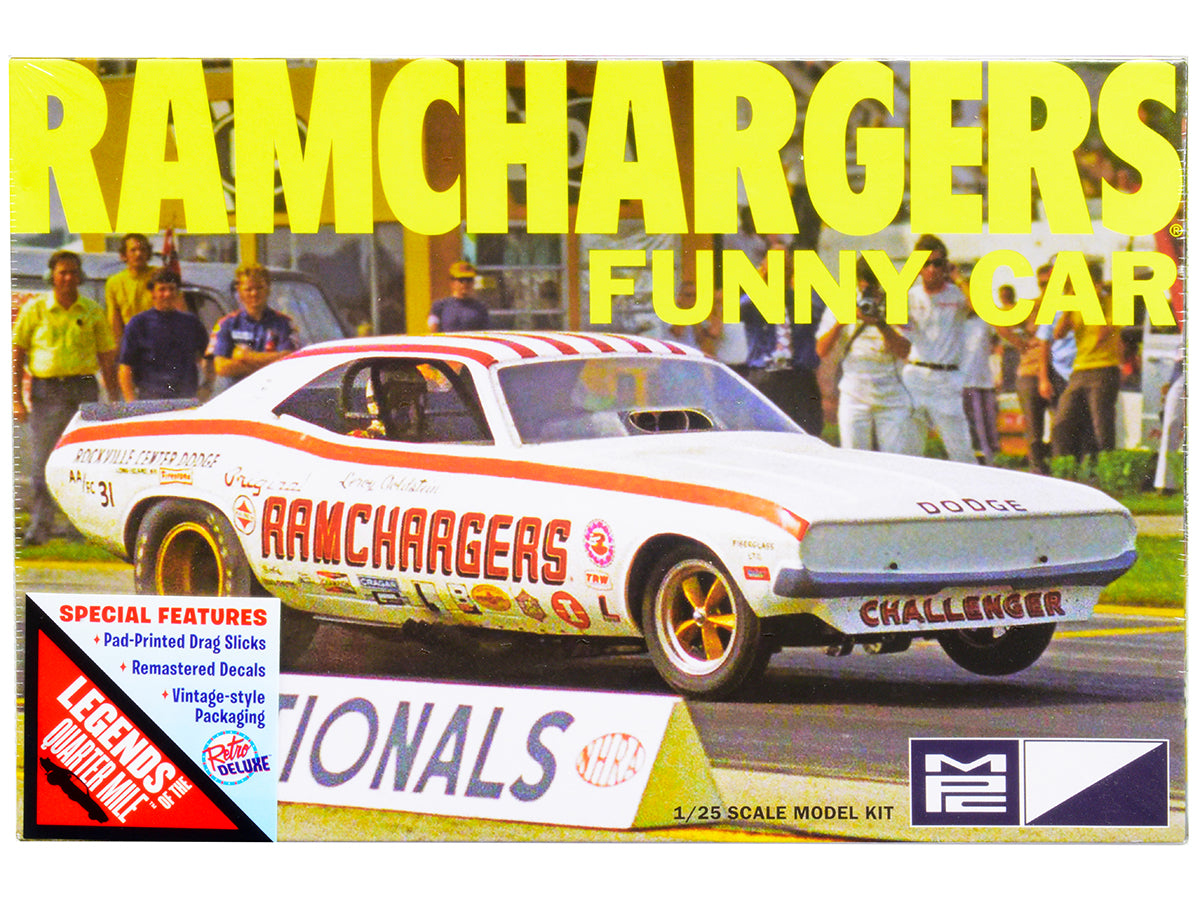 Skill 2 Model Kit Dodge Challenger Ramchargers Funny Car 'Legends of the Quarter Mile' 1/25 Scale Model by MPC