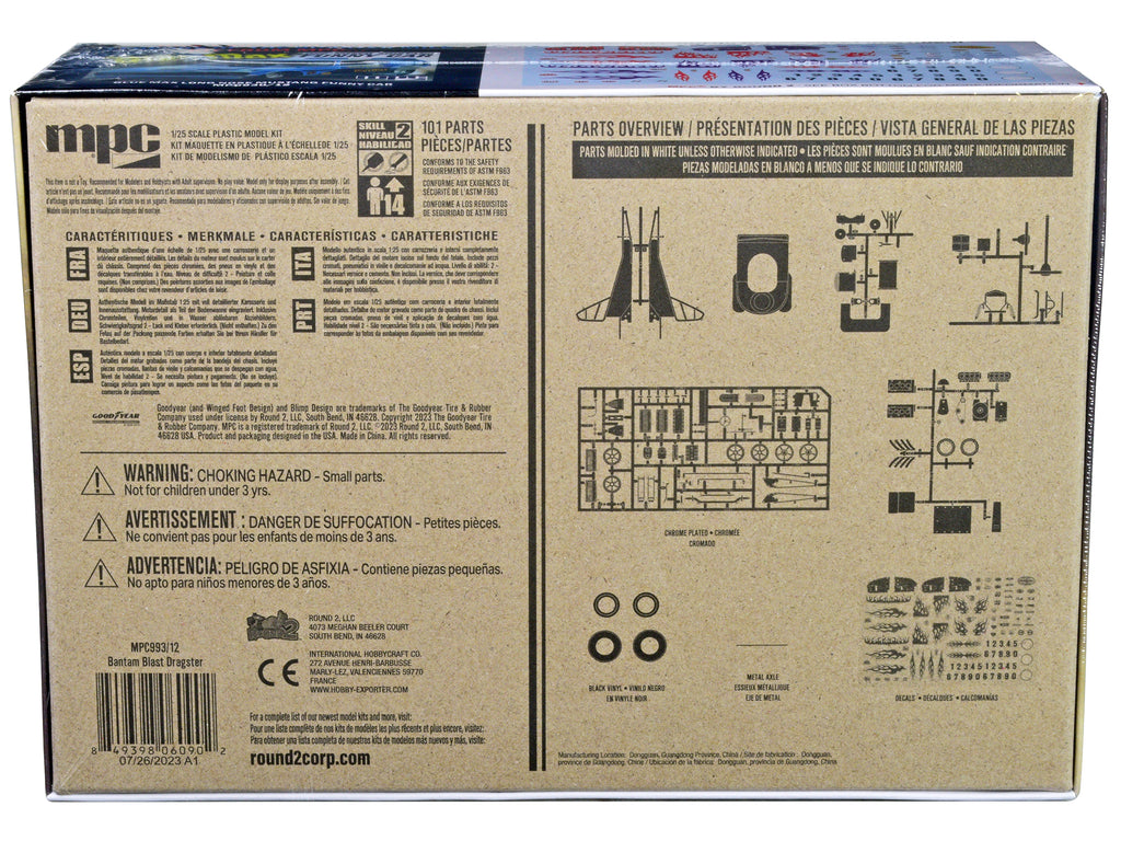 Skill 2 Model Kit 'Bantam Blast' AA/FA Altered Roadster/Dragster 1/25 Scale Model by MPC
