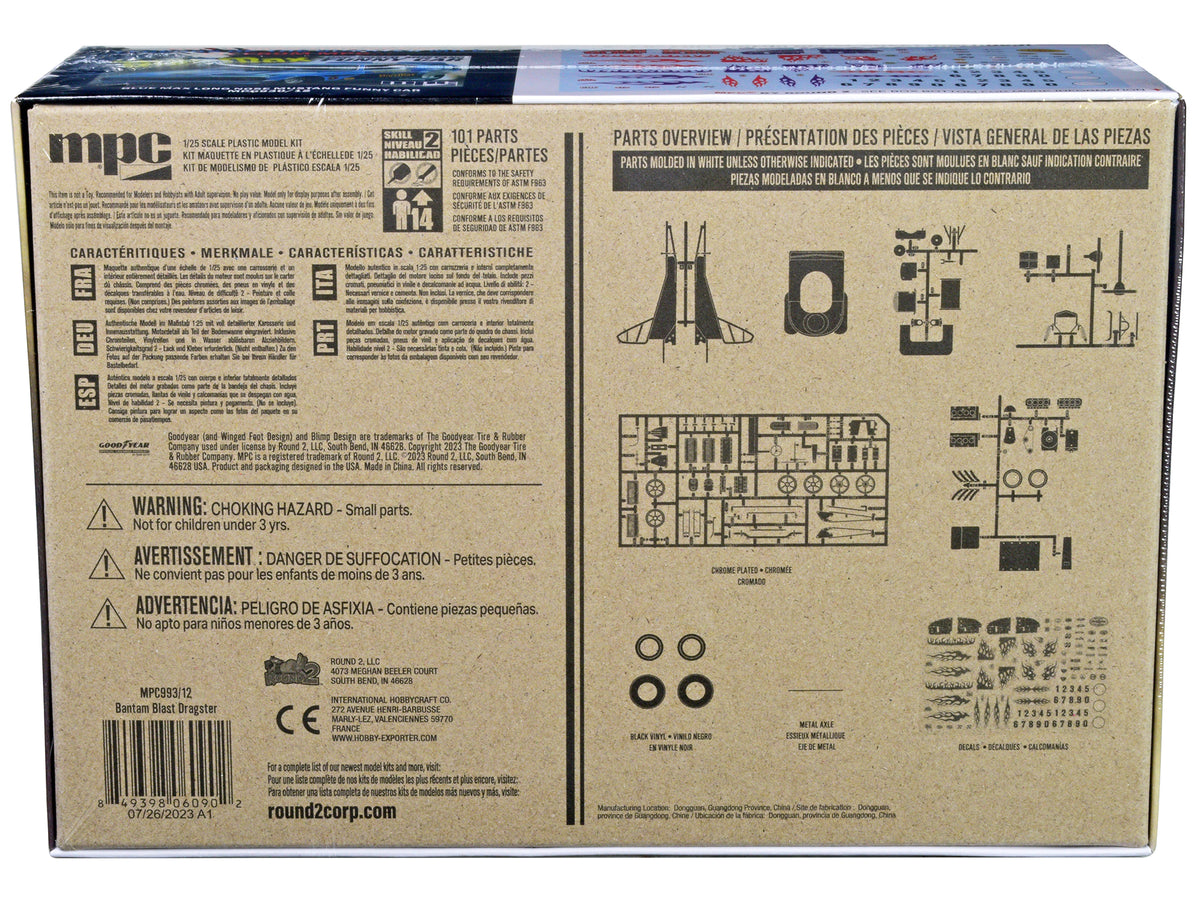 Skill 2 Model Kit 'Bantam Blast' AA/FA Altered Roadster/Dragster 1/25 Scale Model by MPC