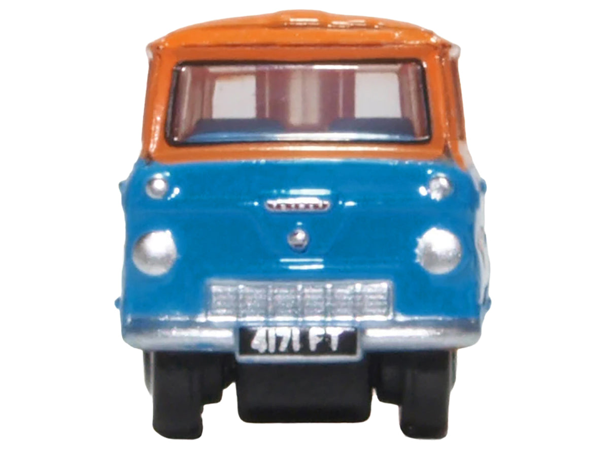Ford 400E Van RHD (Right Hand Drive) 'Fordson Super Service' Blue and Orange 1/148 (N) Scale Diecast Model Car by Oxford Diecast