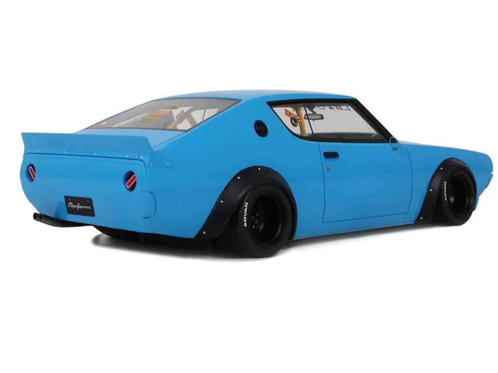 2024 Nissan Skyline 2000 GT-R (KPGC110) 'LB-Works' RHD (Right Hand Drive) Blue Limited Edition to 999 pieces Worldwide 1/18 Model Car by Otto Mobile