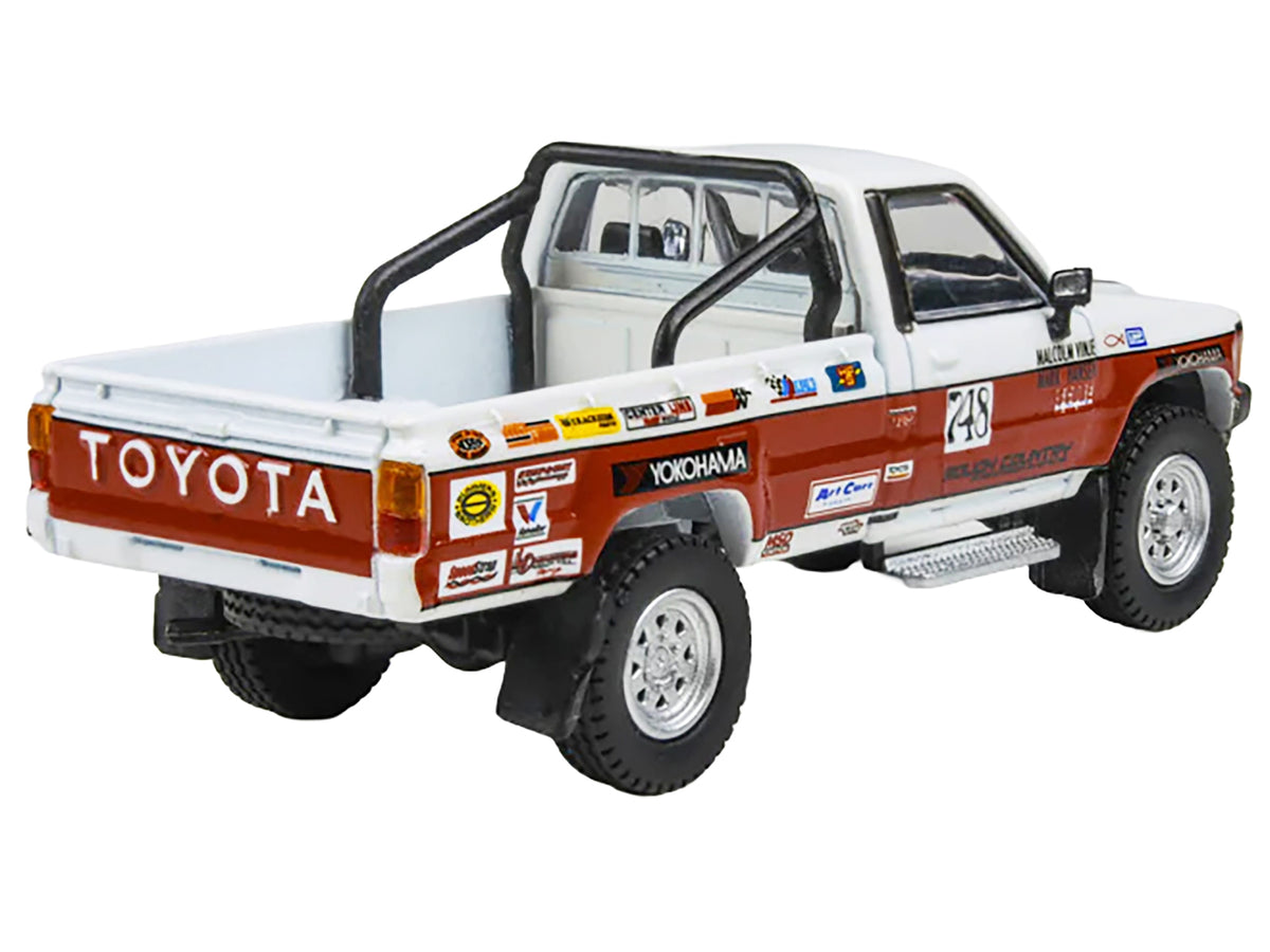 Toyota Hilux Pickup Truck #748 Malcolm Vinje - Mark Hansen 'Mojave 250' (1987) 1/64 Diecast Model Car by Paragon Models