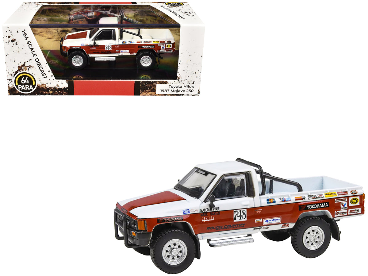 Toyota Hilux Pickup Truck #748 Malcolm Vinje - Mark Hansen 'Mojave 250' (1987) 1/64 Diecast Model Car by Paragon Models