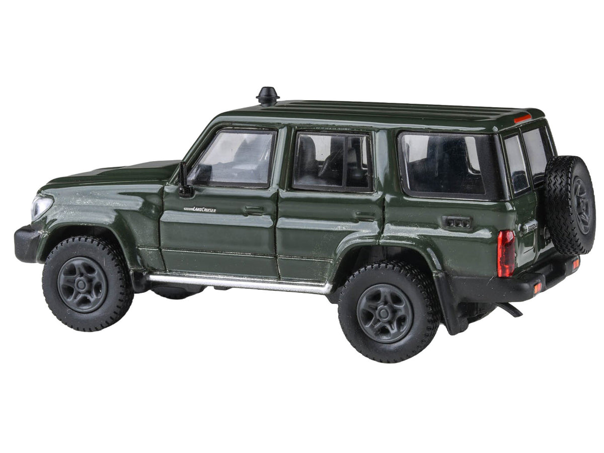 2014 Toyota Land Cruiser LC 76 Military Green 1/64 Diecast Model Car by Paragon Models