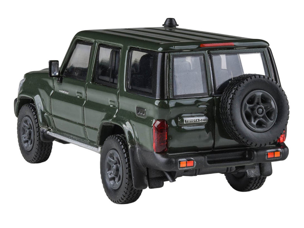 2014 Toyota Land Cruiser LC 76 Military Green 1/64 Diecast Model Car by Paragon Models