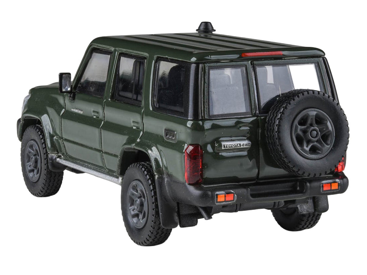 2014 Toyota Land Cruiser LC 76 Military Green 1/64 Diecast Model Car by Paragon Models