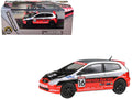 2005 Honda Civic #16 'SEMA RealTime Racing' Silver Metallic and Red with Black Graphics 1/64 Diecast Model Car by Paragon Models