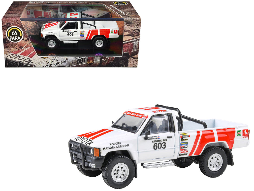 Toyota Hilux Pickup Truck #603 Kassie Coetzee - Richard Leeke Winner 'Roof of Africa' (1993) 1/64 Diecast Model Car by Paragon Models