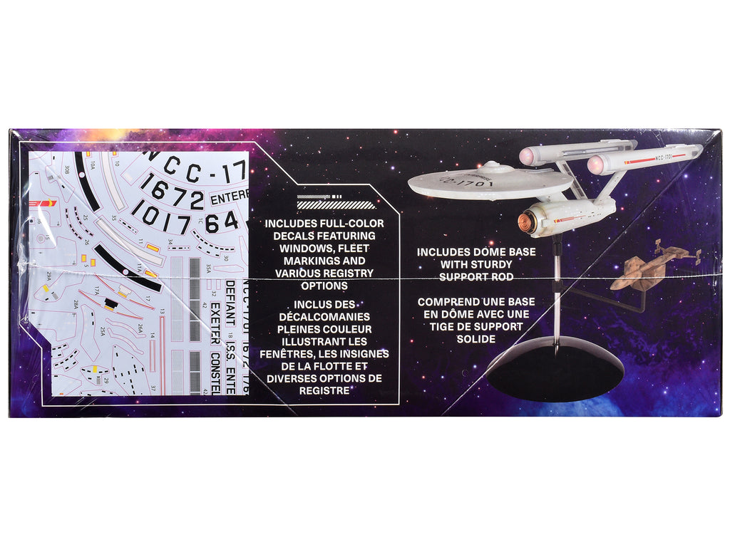 Skill 2 Model Kit U.S.S. Enterprise NCC-1701 Spaceship 'Star Trek' (1966) TV Series 1/1000 Scale Model by Polar Lights