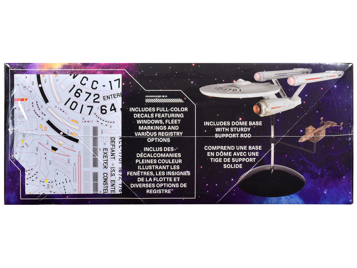 Skill 2 Model Kit U.S.S. Enterprise NCC-1701 Spaceship 'Star Trek' (1966) TV Series 1/1000 Scale Model by Polar Lights