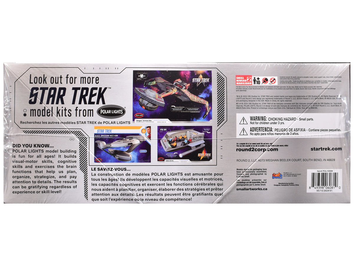 Skill 2 Model Kit U.S.S. Enterprise NCC-1701 Spaceship 'Star Trek' (1966) TV Series 1/1000 Scale Model by Polar Lights