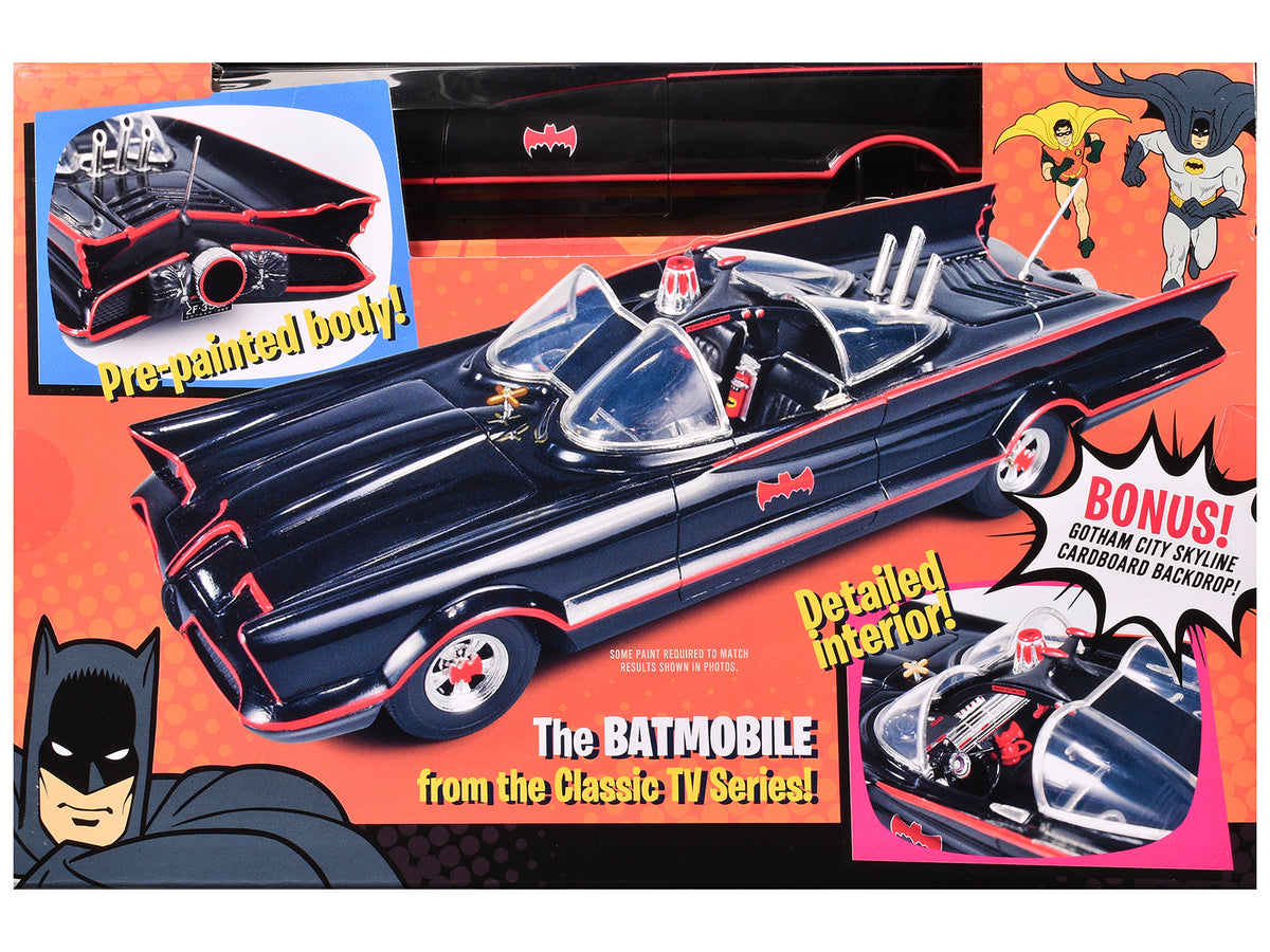 Skill 2 Model Kit Batmobile 'Batman' (1966-1968) TV Series 1/25 Scale Model by Polar Lights