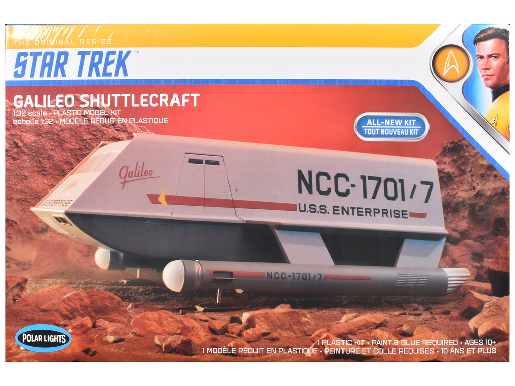 Skill 2 Model Kit Galileo Shuttlecraft 'Star Trek: The Original Series' (1966-1968) TV Series 1/32 Scale Model by Polar Lights