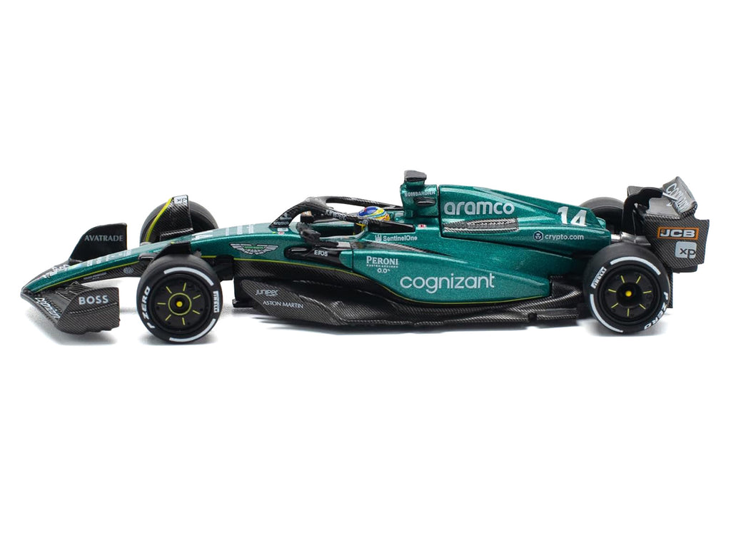 Aston Martin AMR23 #14 Fernando Alonso 'Formula One F1 World Championship' (2023) 1/64 Diecast Model Car by Pop Race