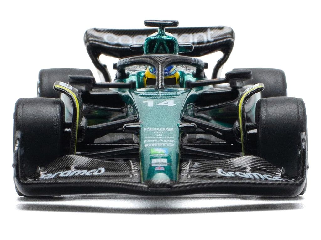 Aston Martin AMR23 #14 Fernando Alonso 'Formula One F1 World Championship' (2023) 1/64 Diecast Model Car by Pop Race
