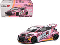 Toyota Goodride GR Yaris RHD (Right Hand Drive) 'EVA RT Production Model-08' Pink Metallic with Graphics 1/64 Diecast Model Car by Pop Race