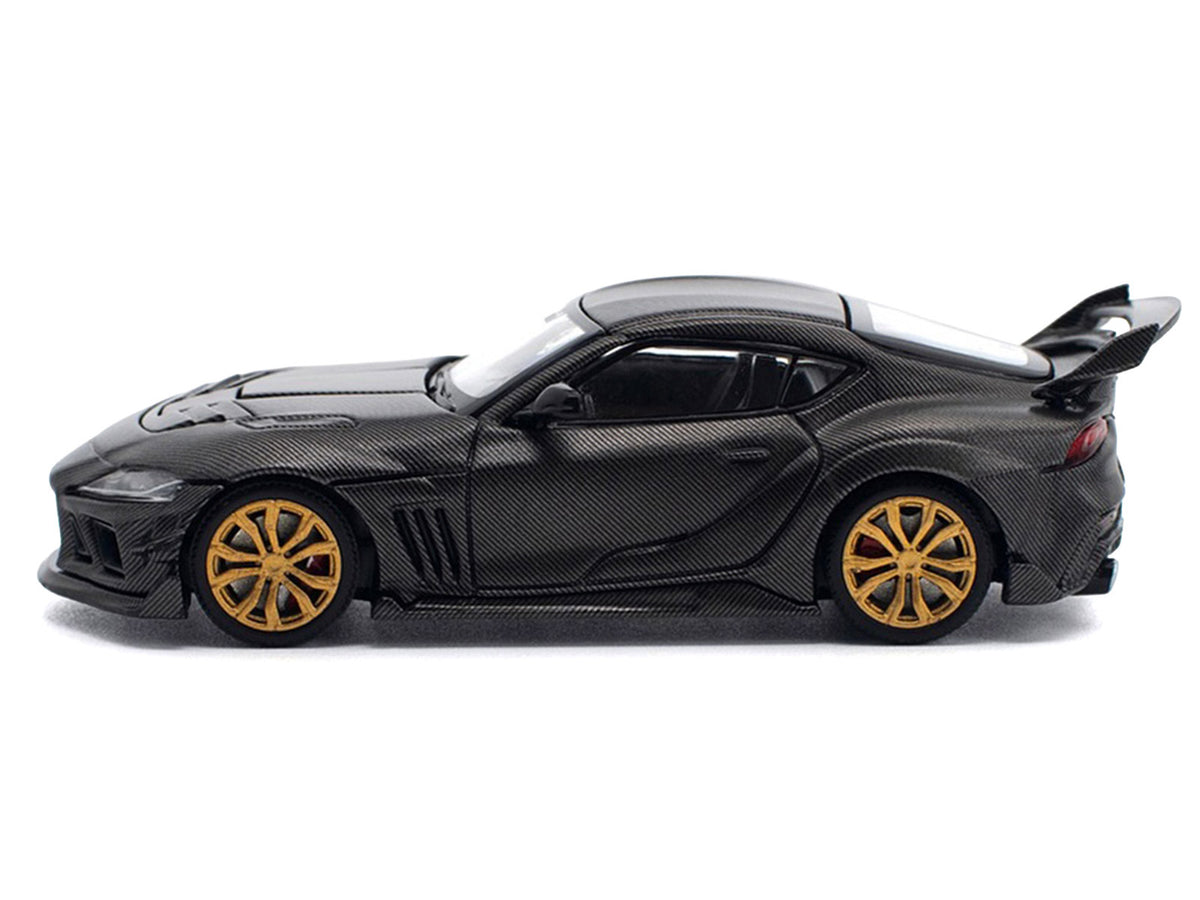 Toyota DarwinPro 66G WBK Supra A90 Full Carbon 1/64 Diecast Model Car by Pop Race