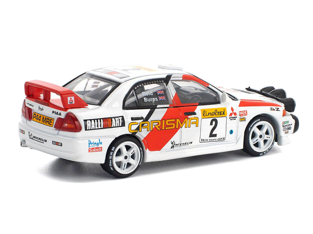 Mitsubishi Lancer Evolution IV RHD (Right Hand Drive) #2 Richard Burns - Robert Reid 'Monte Carlo Rally' (1998) 1/64 Diecast Model Car by Pop Race