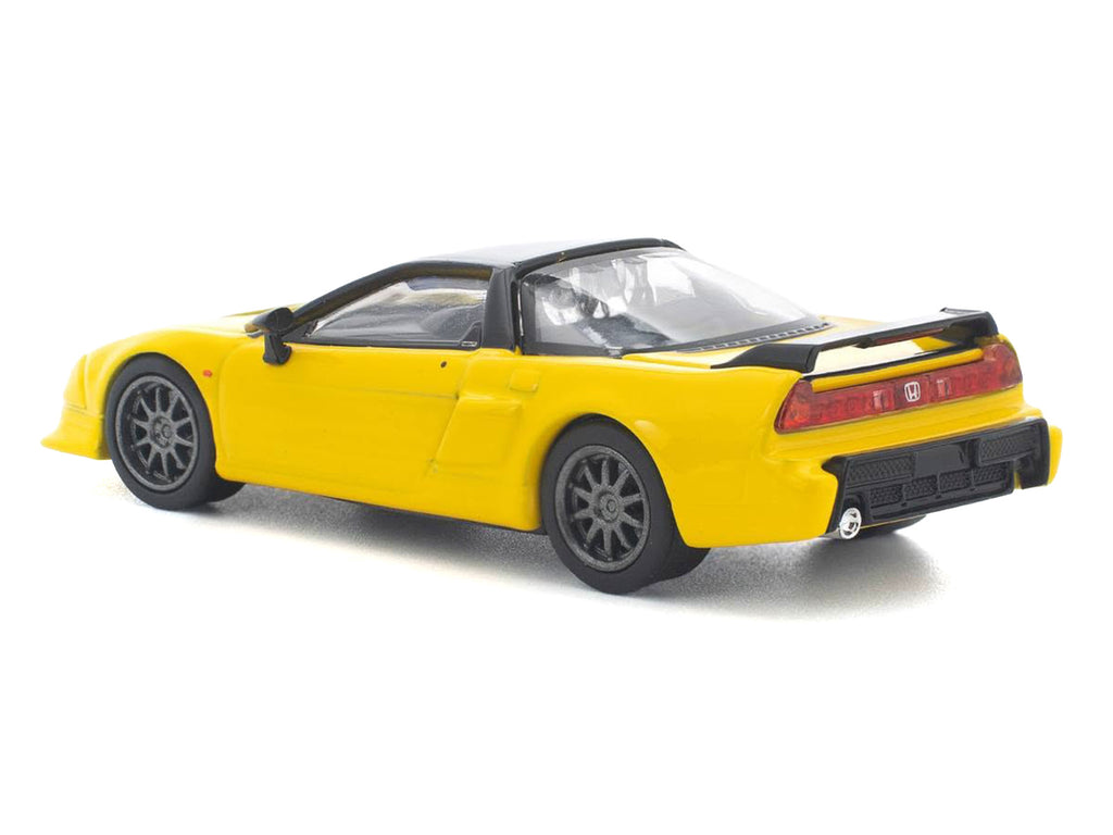 Honda NSX-R RHD (Right Hand Drive) Custom Yellow with Black Top 1/64 Diecast Model Car by Pop Race