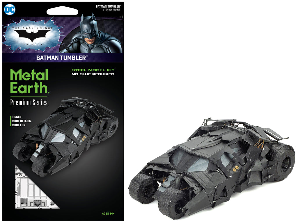 Model Kit Batman Tumbler 'The Dark Knight Trilogy' (2005-2012) Movies (Challenging Difficulty) Steel Model by Metal Earth